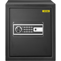 VEVOR Safe Box, 1.7 CU.FT Fingerprint Safe Box for Money w/ 2 Keys & Digital Keypad, Q235 Steel Safe Box for Storing Cash, Jewelry, Pistols, Documents, Watches in Home & Office & Hotel